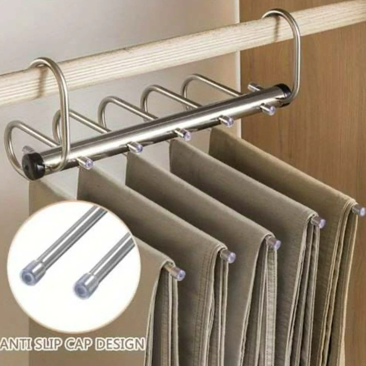 رخت آویز 5 طبقه رگالی مدل تمام استیل