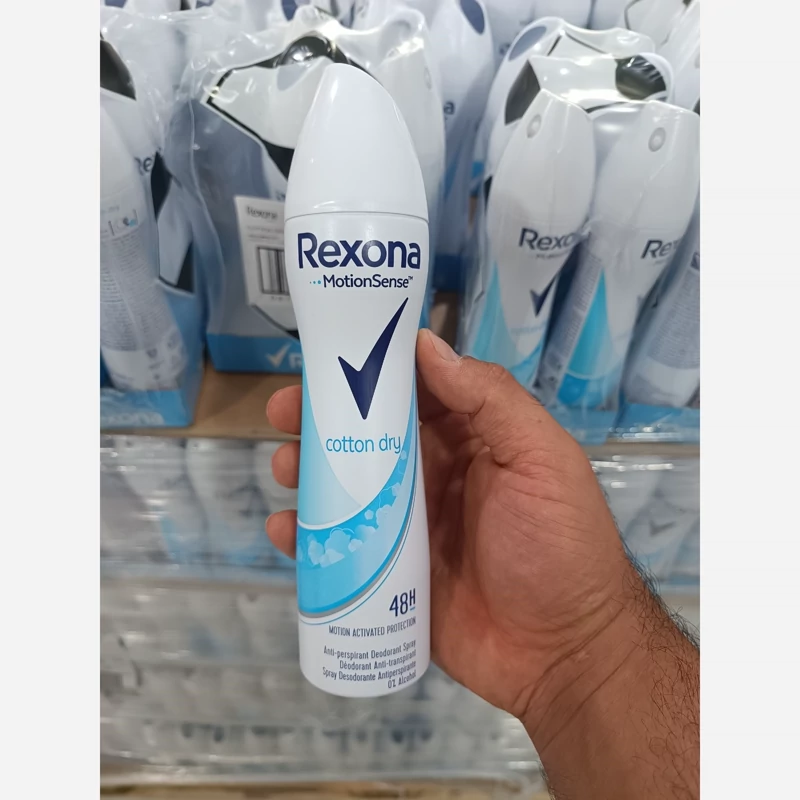 اسپری زنانه رکسونا Rexona cotton dry حجم 200میل