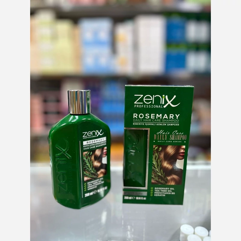 شامپو رزماری زنیکس Zenix ضدریزش، تغذیه کننده و کنترل چربی مو حجم 250 میل