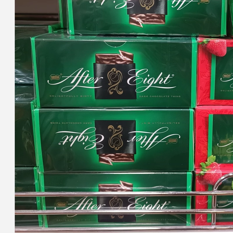 شکلات  افتر ایت با کرم شکلات نعنایی  After Eight وزن 200 گرم
